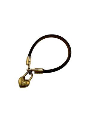 Louis Vuitton Cles Adjustable Lock Bracelet Gold